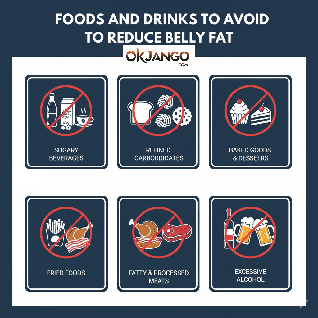 Foods and Drinks to Avoid to Reduce Belly Fat