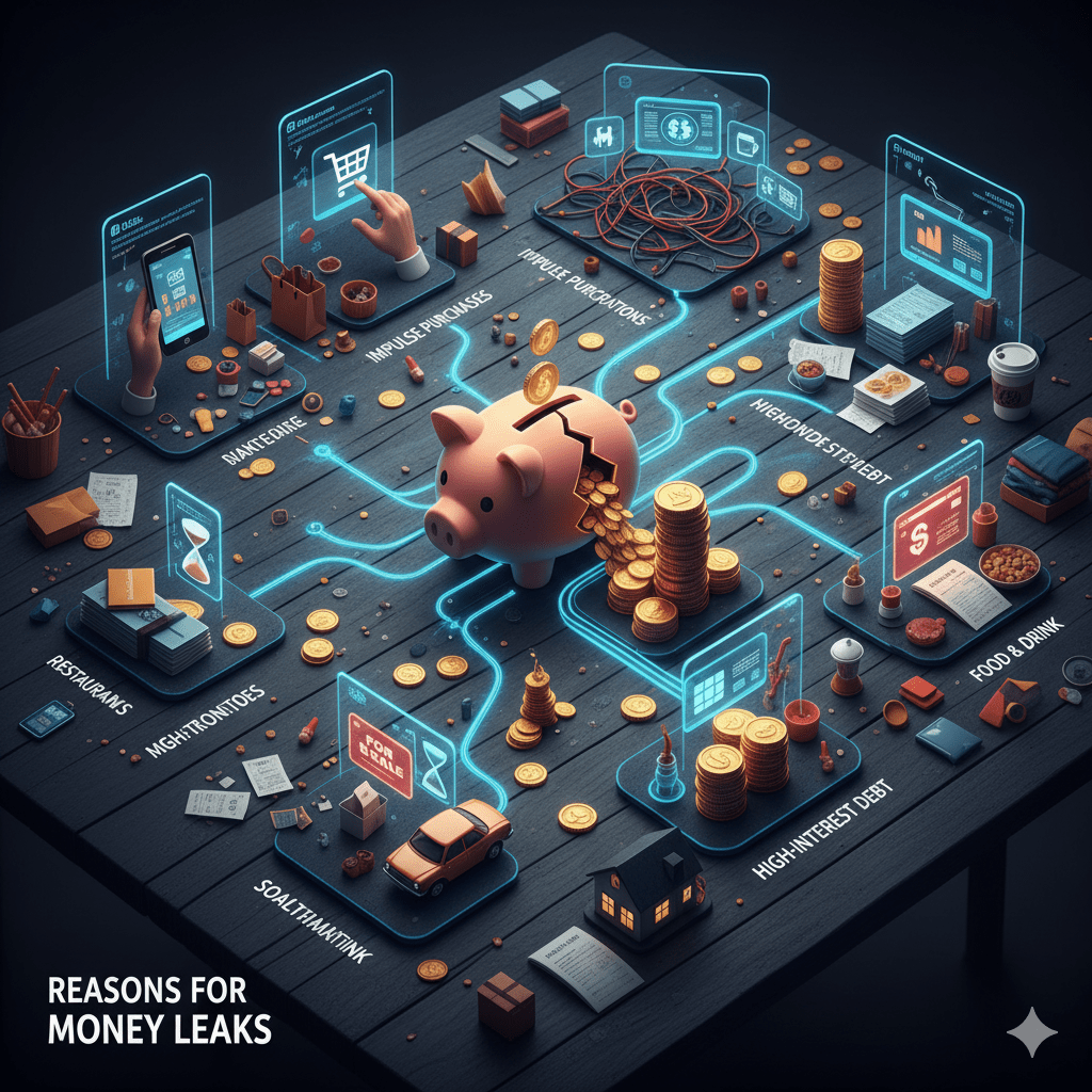 Reasons for money leaks