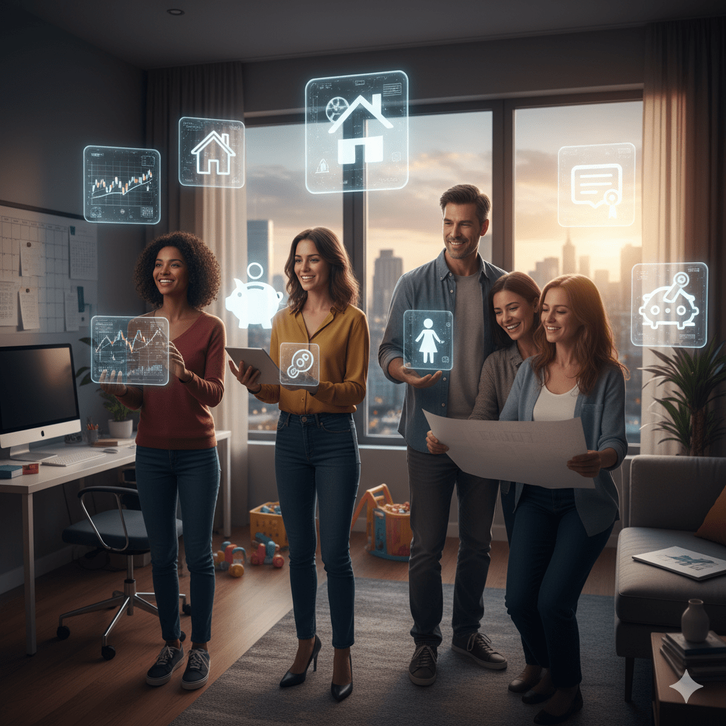 Savings by middle age groups