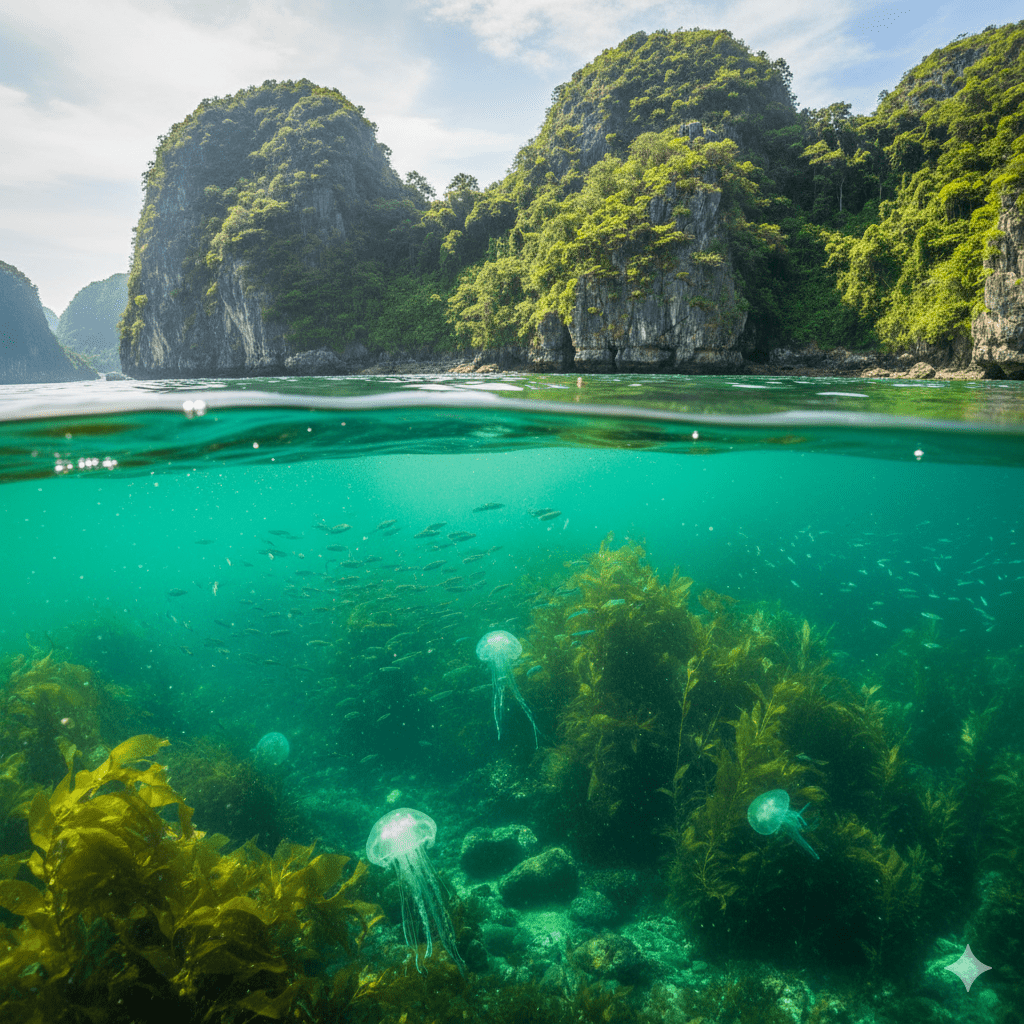Ocean Emerald Waters: When Life Takes Over