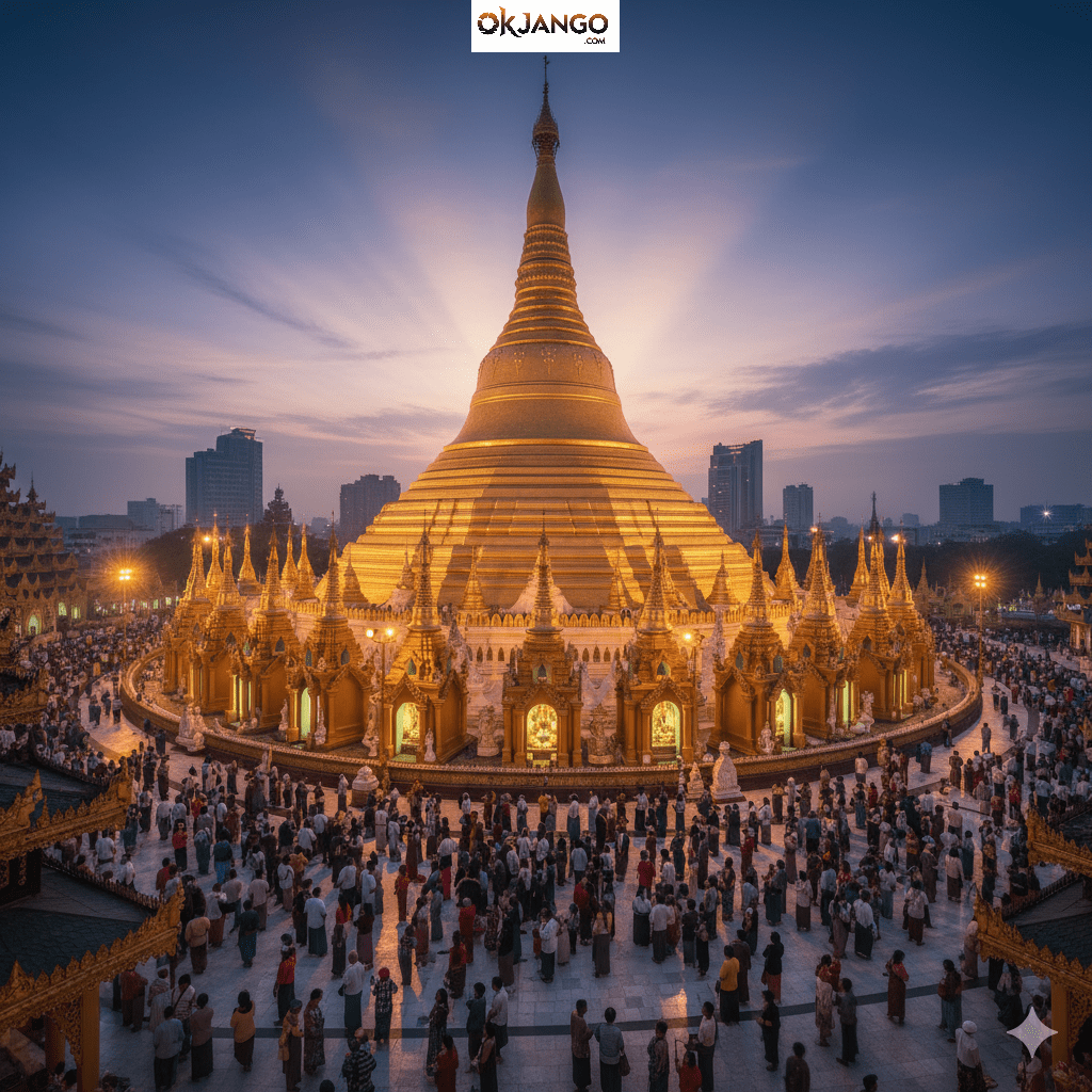 Shwedagon Pagoda Holy Places Myanmar